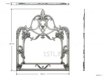 Mirrors and frames (RM_0845) 3D model for CNC machine